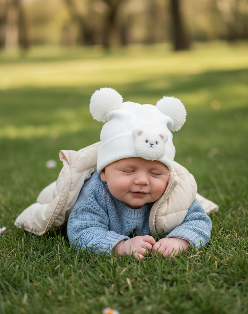 کلاه بچگانه عروسکی تدی