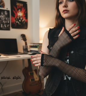 ساق دست مشکی دخترانه فیشنت