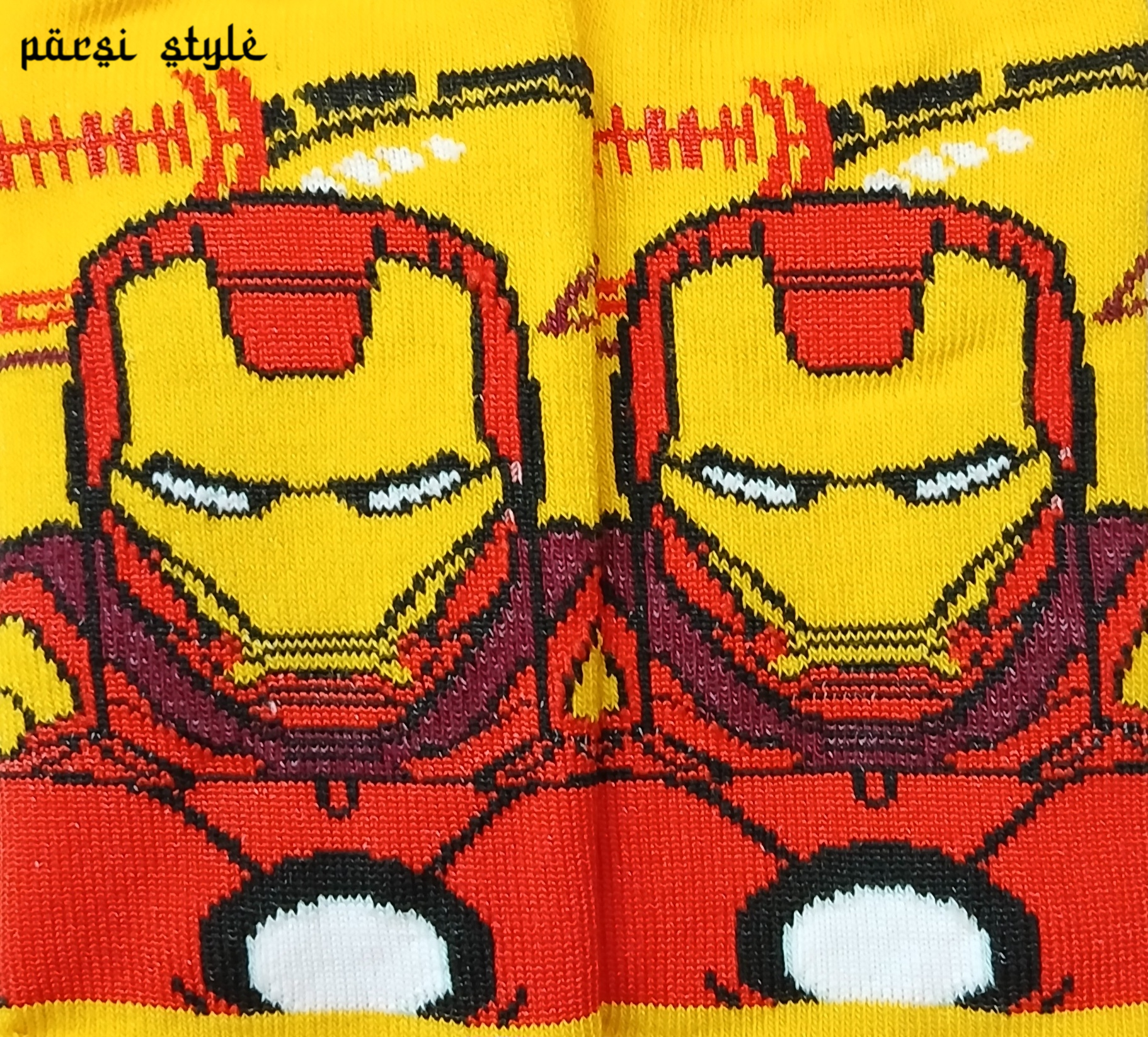 جوراب بچگانه مچی طرح مرد آهنی IRON MAN