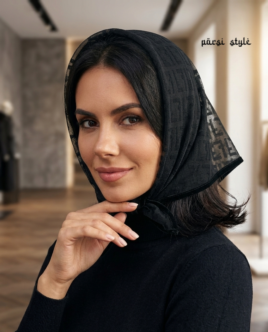 مینی اسکارف زنانه تور طرح فندی Fendi