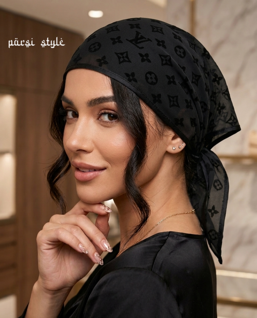 مینی اسکارف زنانه تور طرح لویی ویتون Louis Vuitton