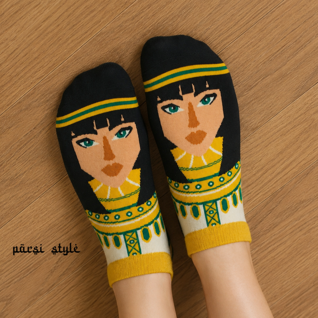 جوراب بزرگسال مچی طرح کلئوپاترا Cleopatra