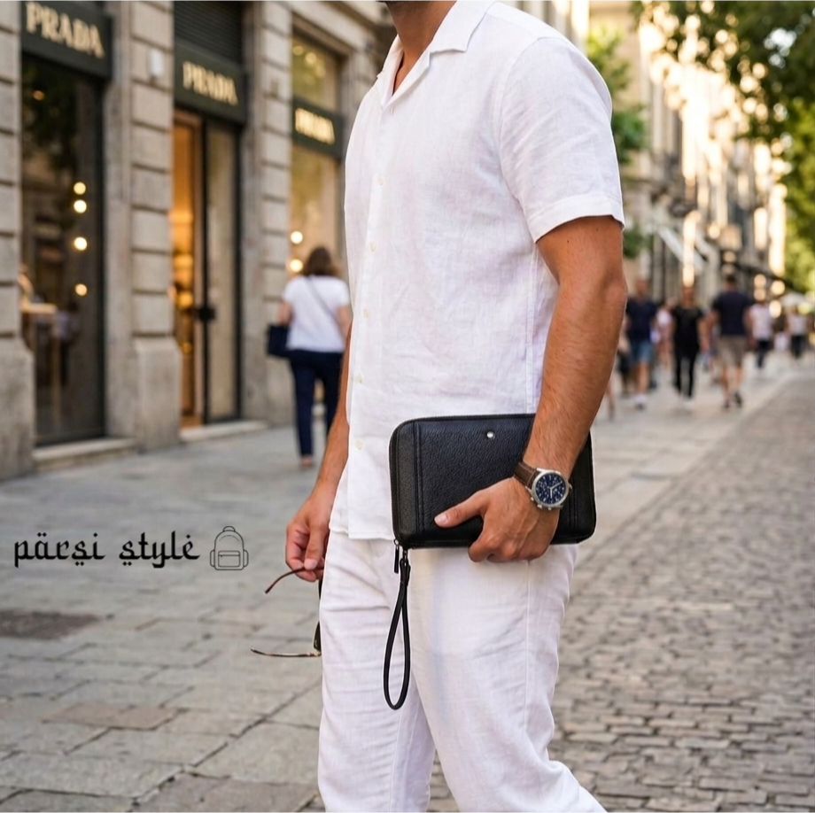 کیف مردانه دستی پاسپورتی مونت بلانک (MONTBLANC)