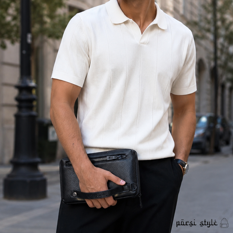 کیف مردانه دستی پاسپورتی مونت بلانک (MONTBLANC)