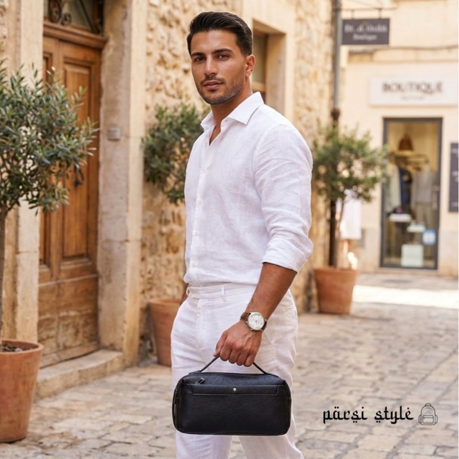 کیف مردانه دستی دو حالته 4 زیپ مونت بلانک (MONTBLANC)