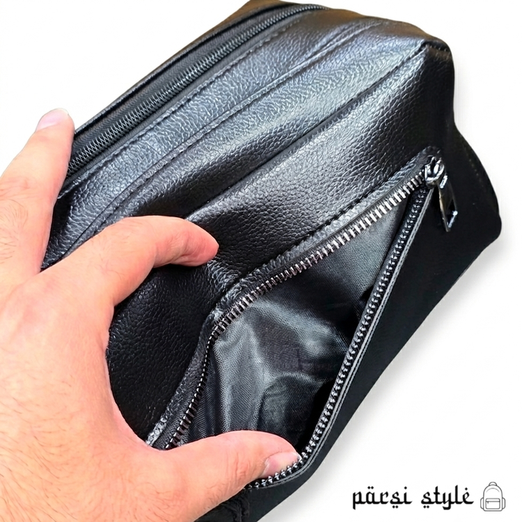 کیف دستی مردانه 2 کاره (شوزبگ) چرم وارداتی