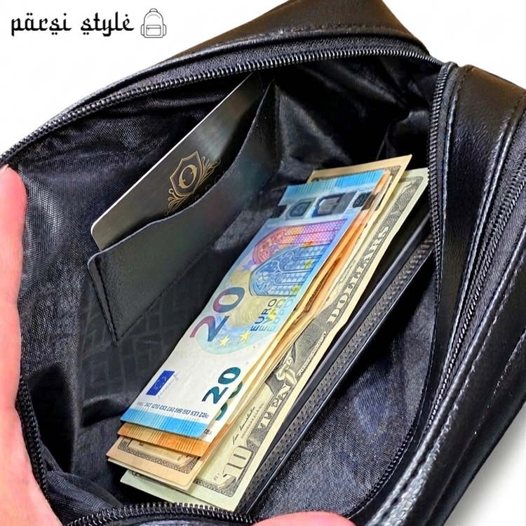 کیف دستی مردانه 2 کاره (شوزبگ) چرم وارداتی