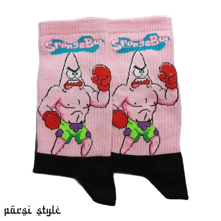 جوراب بزرگسال ساقدار کش انگلیسی طرحدار Patrick