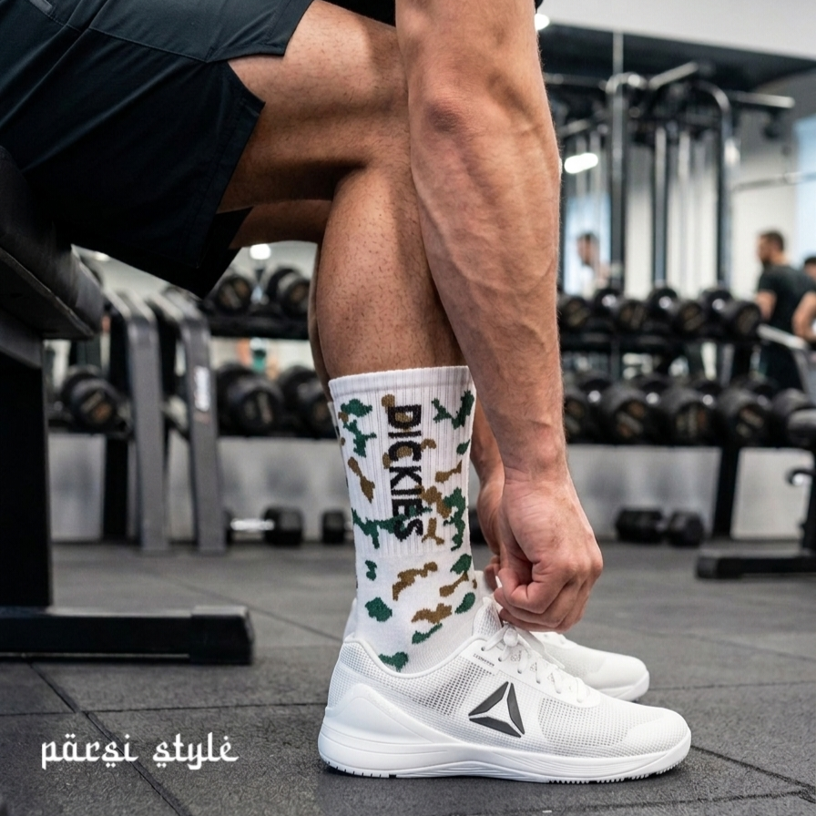 جوراب بزرگسال ساقدار ورزشی طرحدار DICKIES