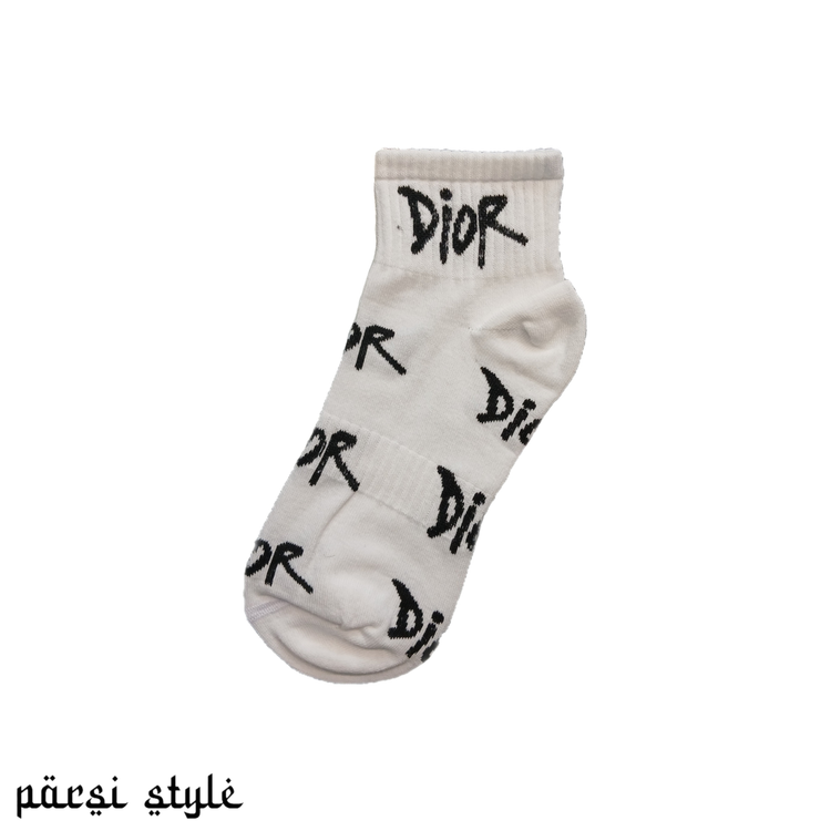 جوراب بزرگسال نیمساق کش انگلیسی طرحدار Dior